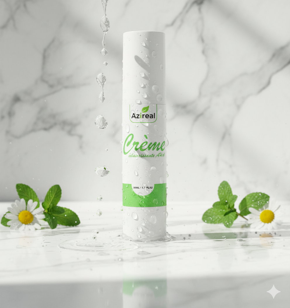 كريم تفتيح البشرة بأحماض ألفا هيدروكسي (AHA)